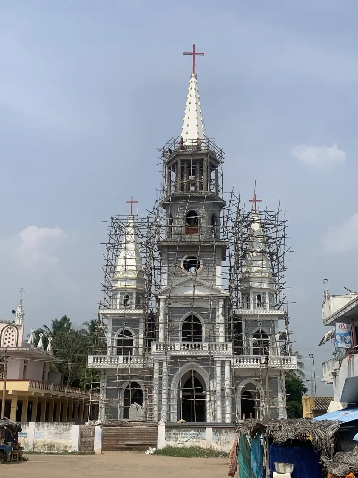 Full facade of the new shrine